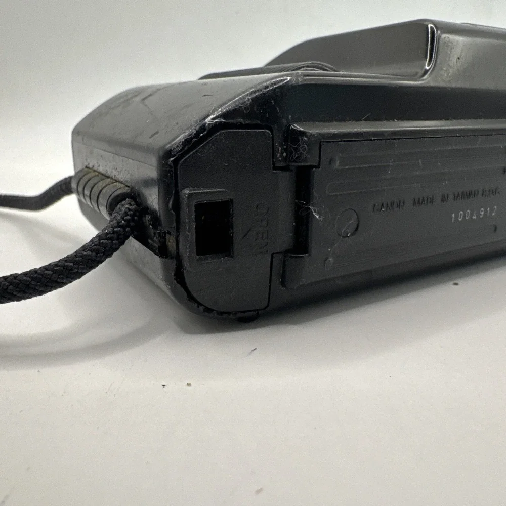 Canon Sprint Auto Focus 35MM Film Camera in Black w/ Cord Untested‎ READ